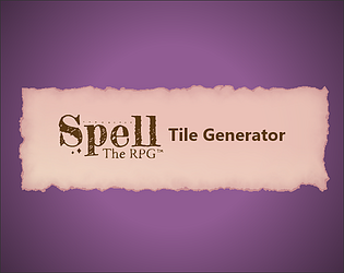 Spell: The RPG - Letter Tile Generator